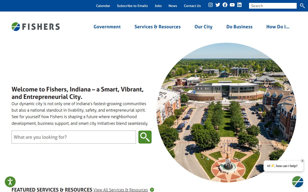 Fishers Indiana official city website for unclaimed money resources