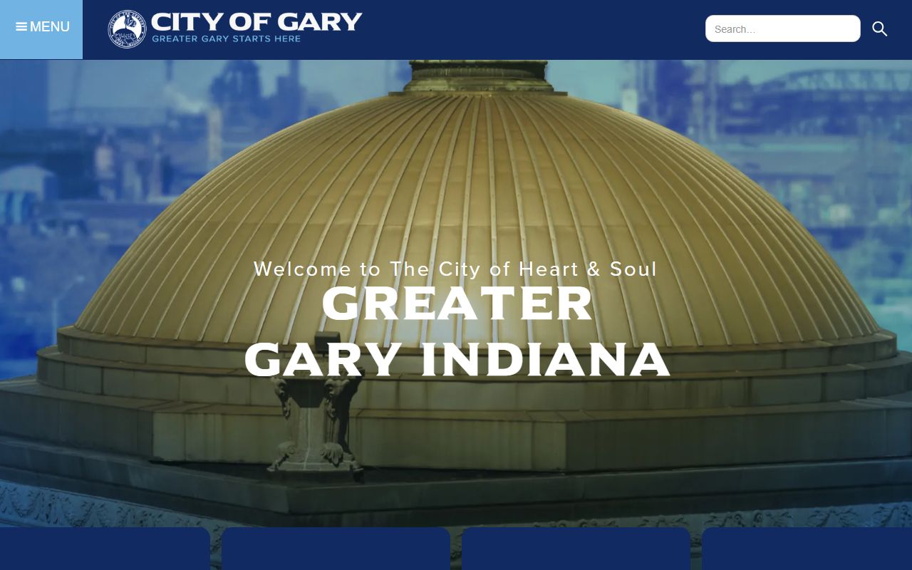 Gary Indiana official city website for unclaimed money resources