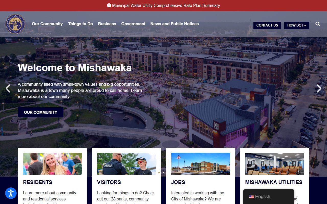 City of Mishawaka Indiana official website for unclaimed money resources