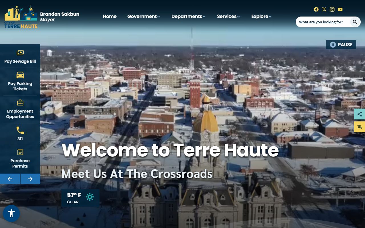 City of Terre Haute official website Terre Haute Indiana unclaimed money