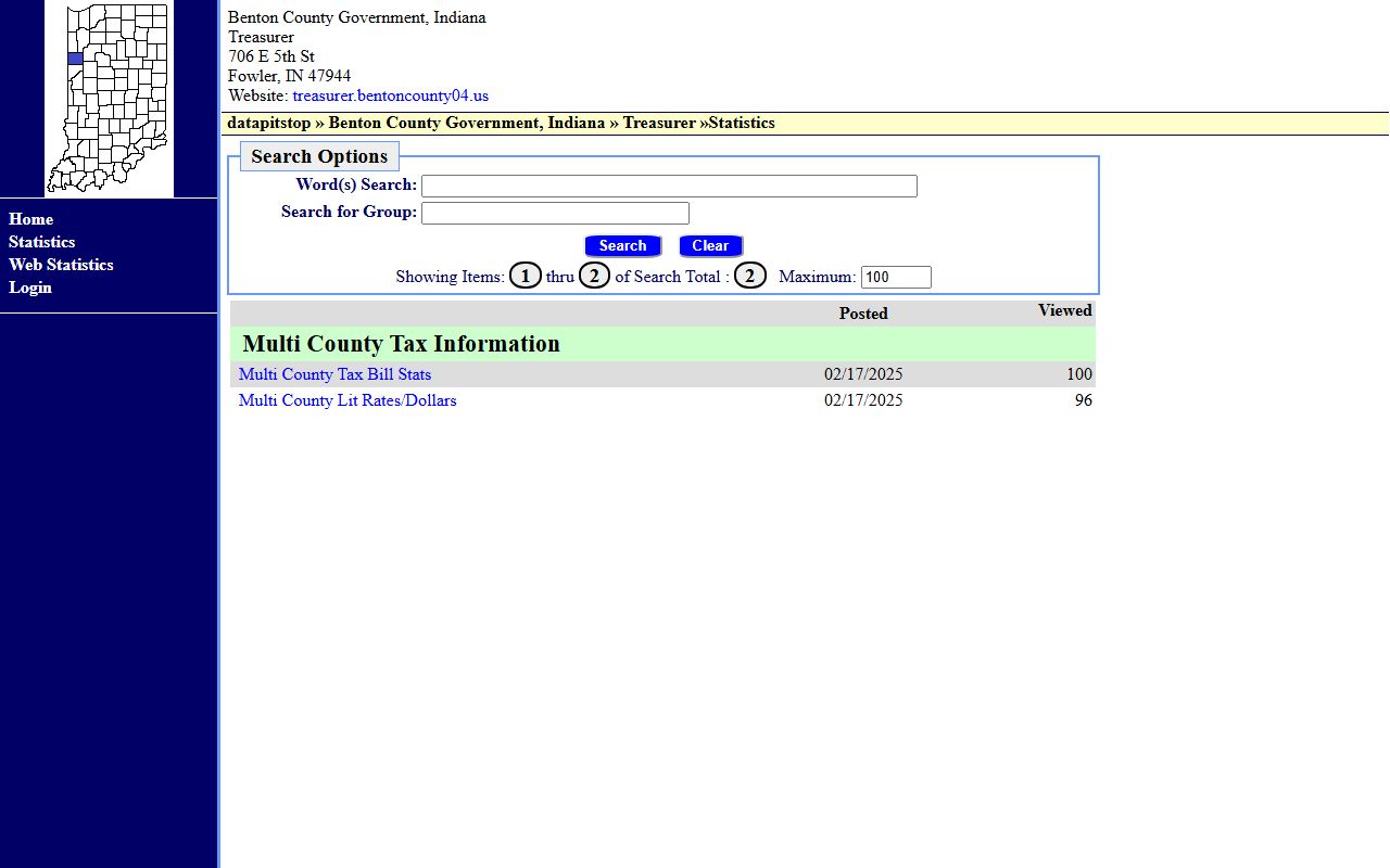 Benton County Treasurer website for unclaimed money in Benton County