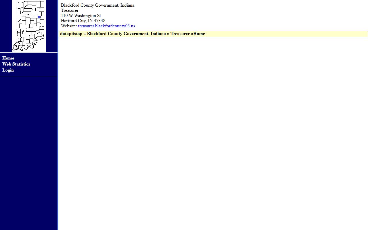 Blackford County Treasurer website for unclaimed money in Blackford County