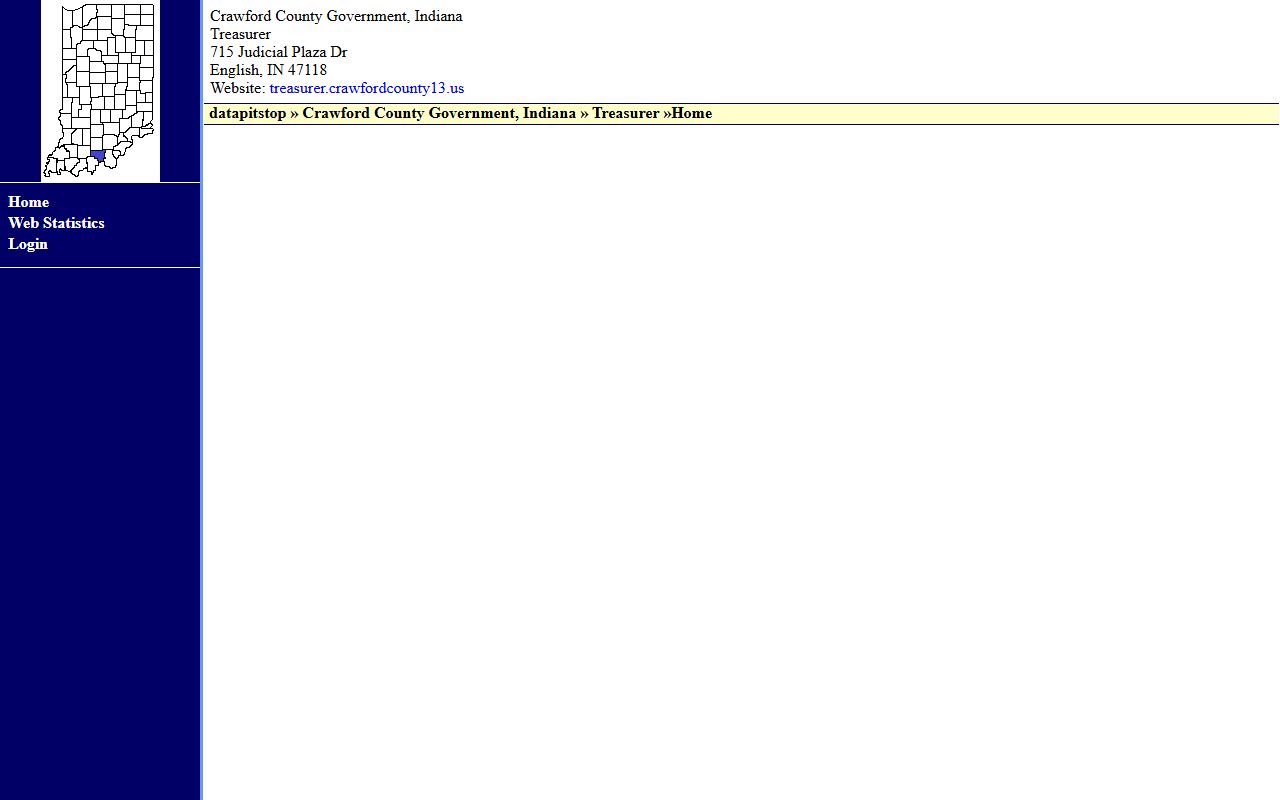 Crawford County Indiana treasurer website for unclaimed money