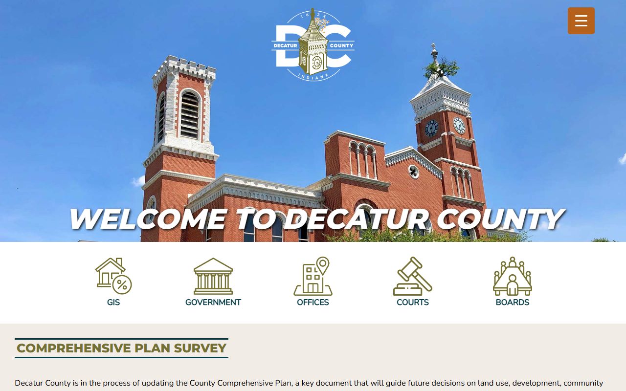 Decatur County government website for unclaimed money information