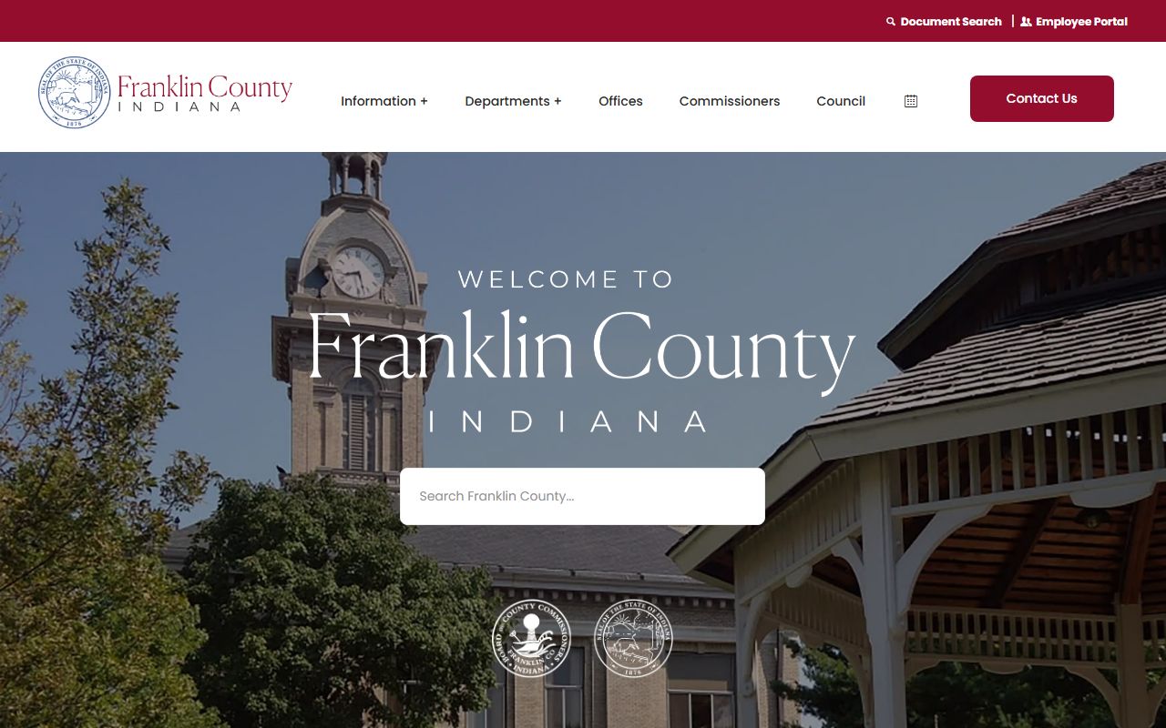 Franklin County Indiana website for unclaimed money resources