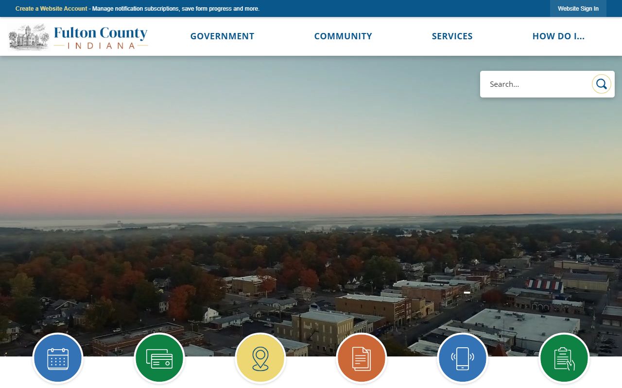 Fulton County Indiana website for unclaimed money resources