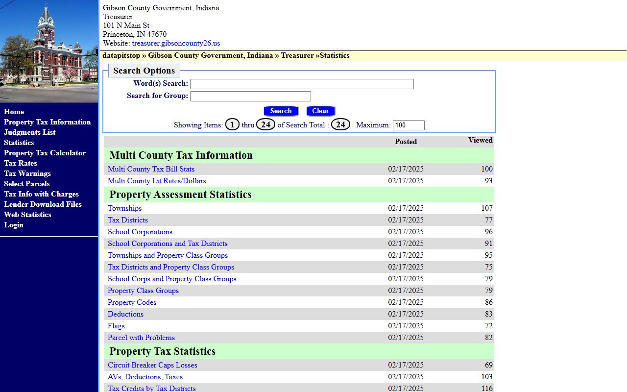 Gibson County Treasurer website for unclaimed money in Gibson County