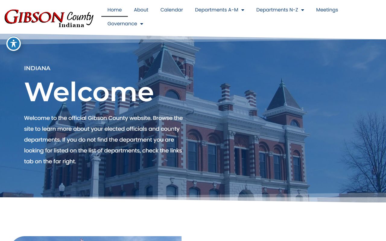 Gibson County Indiana website for unclaimed money resources