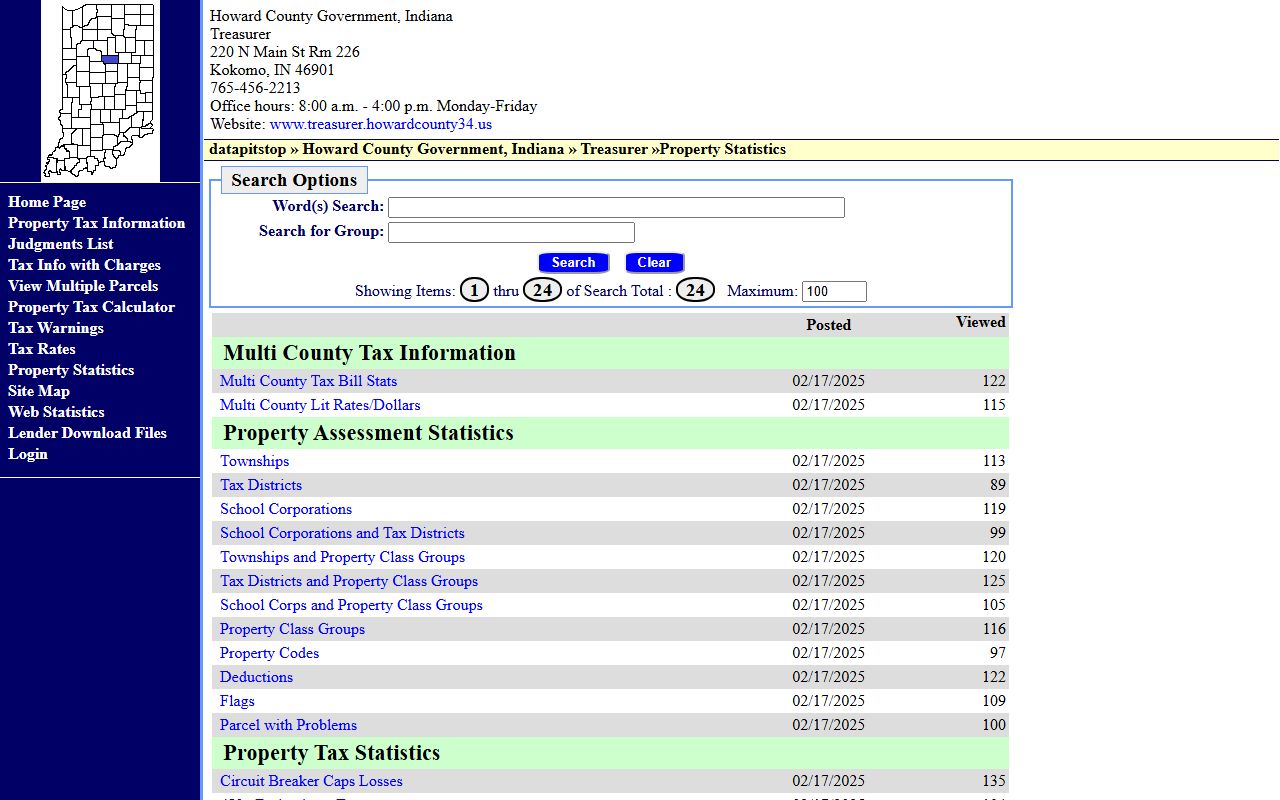 Howard County Treasurer website for unclaimed money in Howard County