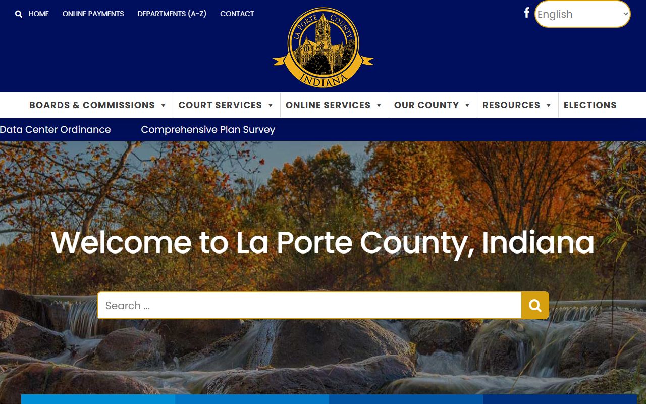 LaPorte County Indiana website for unclaimed money resources
