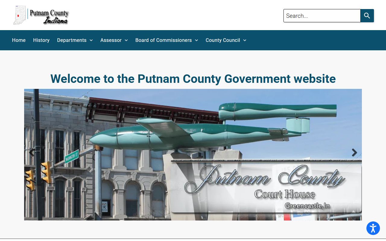 Putnam County website with unclaimed money resources