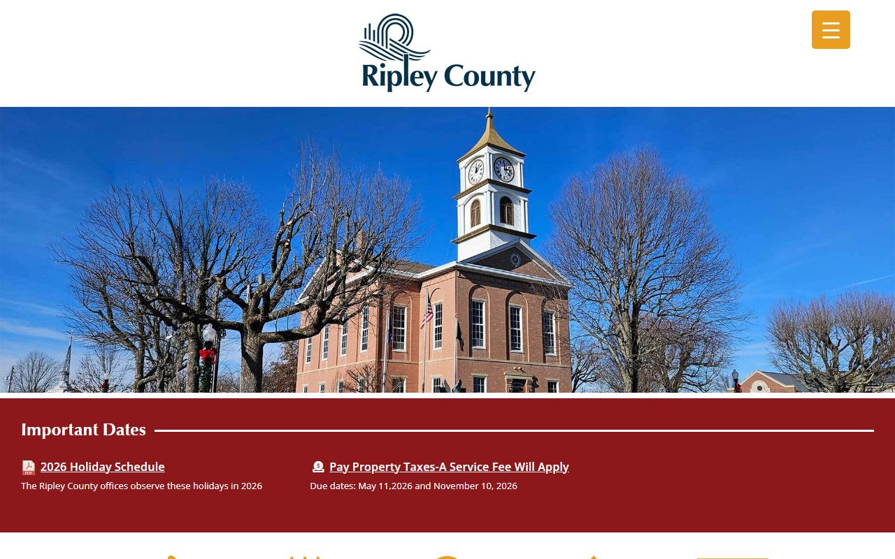 Ripley County website for unclaimed money information