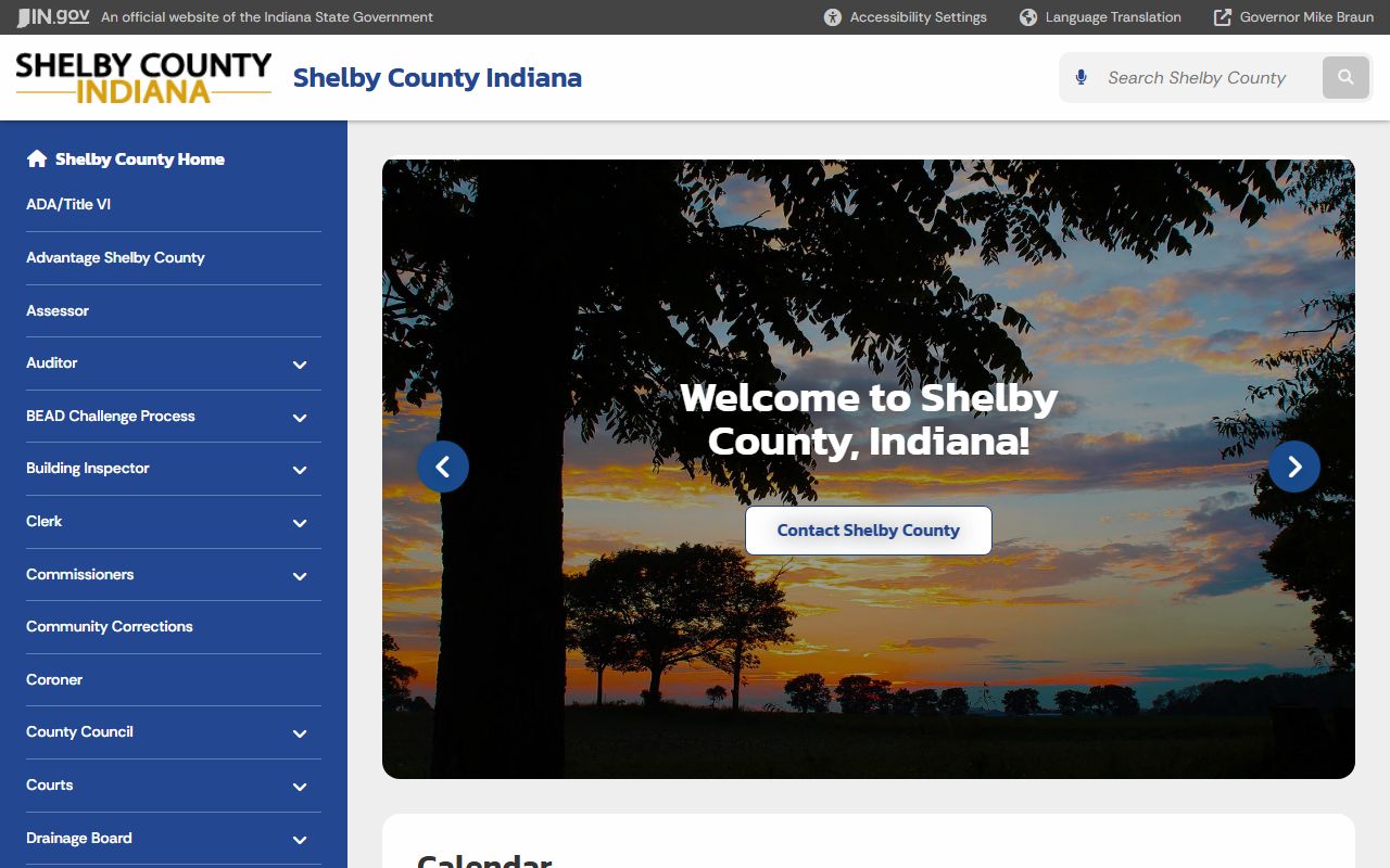 Shelby County Indiana website for unclaimed money resources