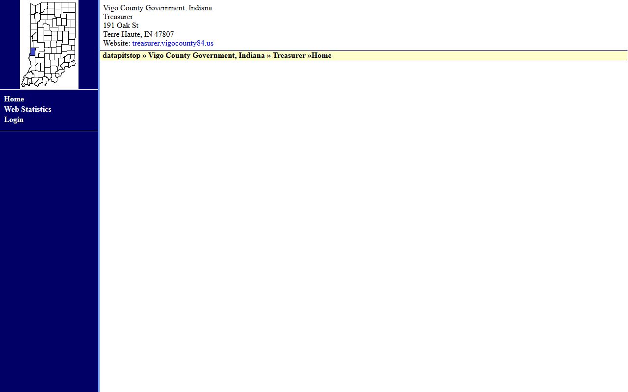 Vigo County Treasurer website for unclaimed money resources in Terre Haute